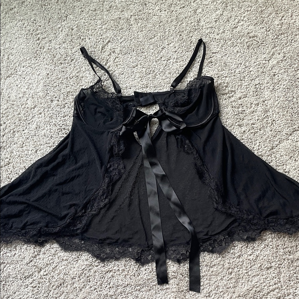 Black Lace Babydoll Lingerie